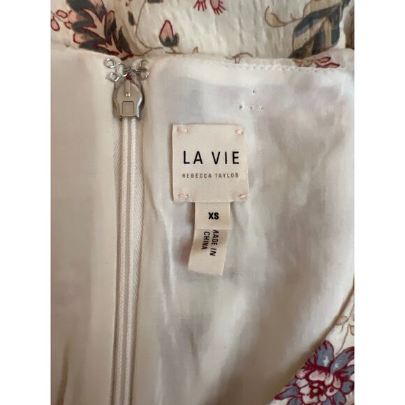 REBECCA TAYLOR LA VIE ISABELLA Midi Dress Side SlitXS - Picture 4 of 4